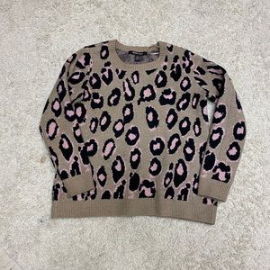 Cheetah print sweater